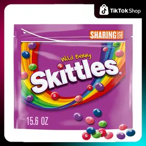 SKITTLES Valentine's Day Wild Berry Chewy Candy, Sharing Size, 15.6 oz Bag