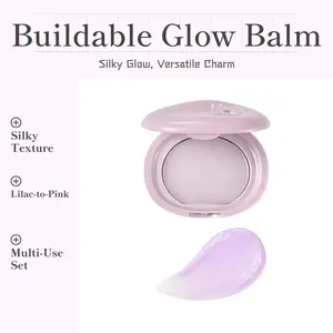 Lip & Cheek Buildable Glow Balm - Silky Blendable Non-Transfer Tint, Natural Radiance for Daily & Urban Wear