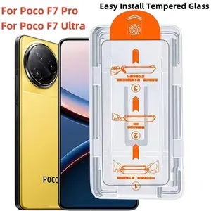 For Poco X6 X7 Pro 5g Tempered Glass Screen Protector, Anti-Scratch Dustproof Film, High Definition 4K, Shockproof, Single Piece