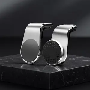Magnetic Car Air Vent Phone Holder, L-Shaped Anti-Slip Phone Holder for Car Air Vent, Universal Car Interior Accessories for Most Smartphones