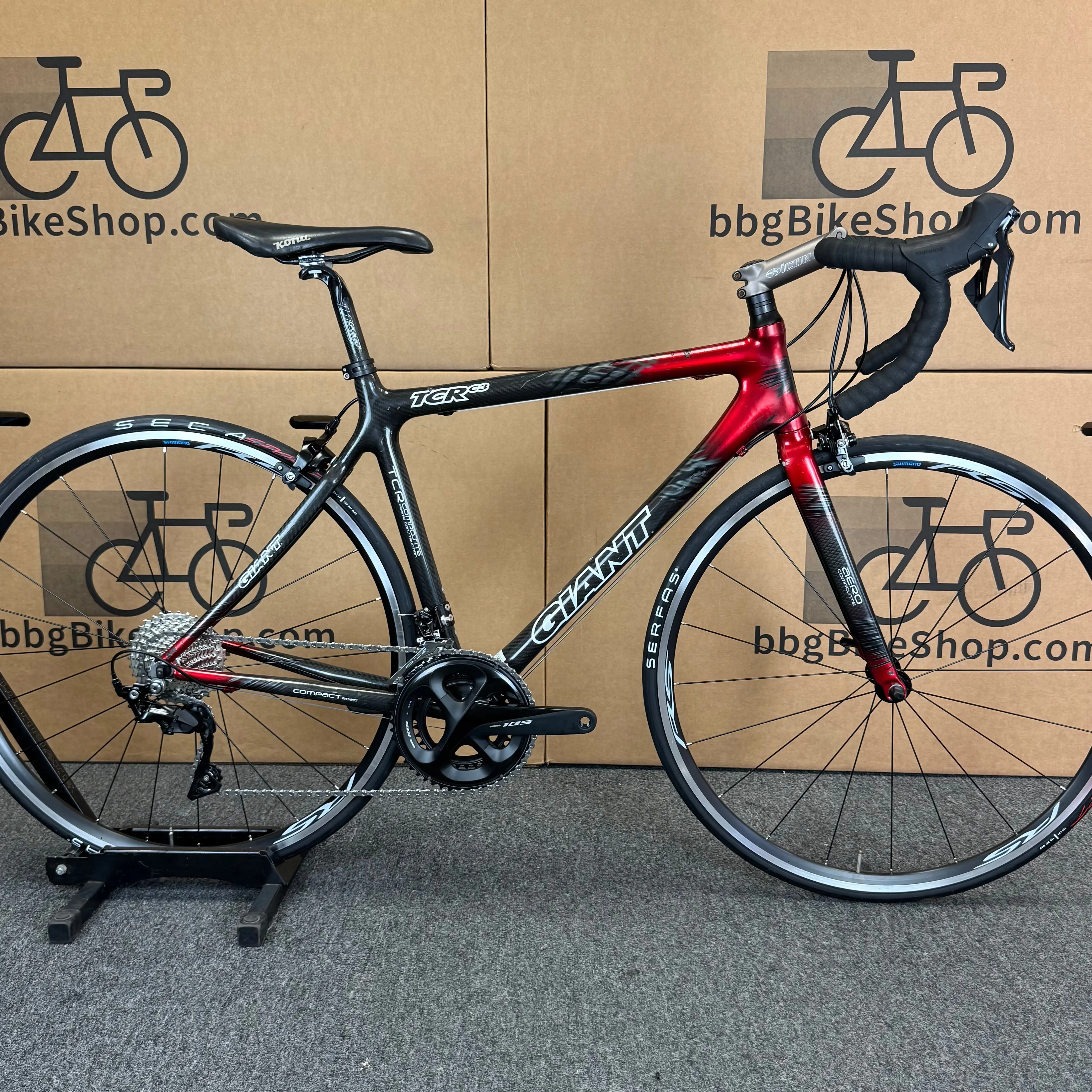 Used Giant TCR C3, 11-speed Shimano 105, Carbon Road Bike-2006, 54cm