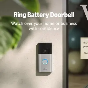Battery doorbell (latest model), equipped with full body video and rechargeable battery, USB-C charging, two-way call implementation alarm.