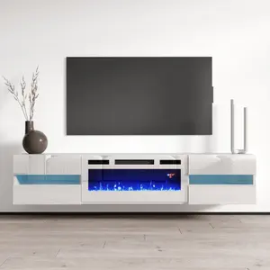 Metro WH-EF Floating Fireplace TV Stand