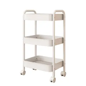 3-Tier Rolling Storage Cart  Compact, Space-Saving Design for Home, Office & Kitchen  Sturdy, Stylish Organizer with Smooth Wheels – Multi-Purpose Utility Cart for Easy Movement  Perfect for Every Room!"