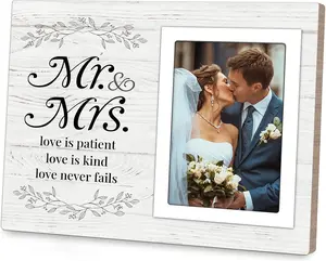 Wedding Gifts for Couple 2025, Mr & Mrs Wedding Picture Frame 8x10, Best Marriage Gifts for Newlyweds, Bridal Shower Gift for Bride, Couple Picture Frame