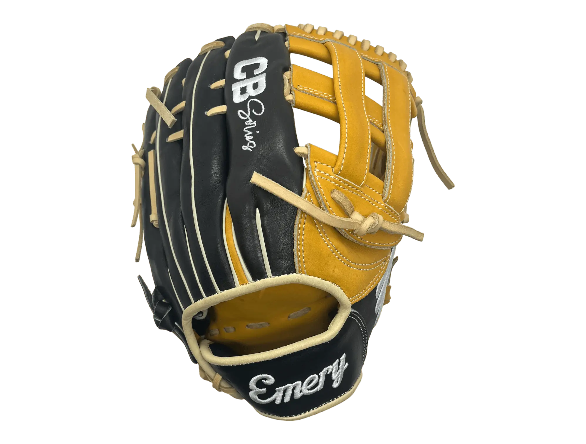 Emery CB Series 12.75" Inch H-Web Black Brown Blonde Outfield Glove
