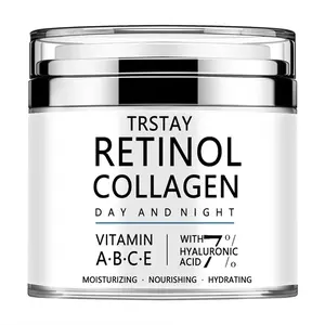 Trstay Retinol & Collagen Neck Cream, Vitamin a B C E & Hyaluronic Acid, Day & Night Use, Hydrating Nourishing Daily Neck Care