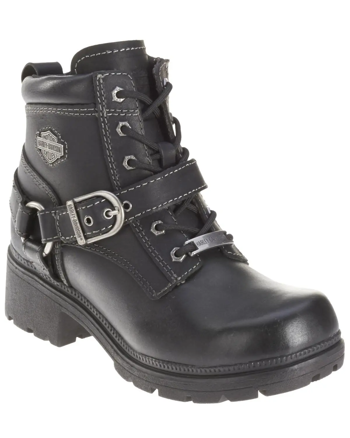 Harley Davidson Women's Women'S Tegan Lace Moto Boot Round Toe - D84424