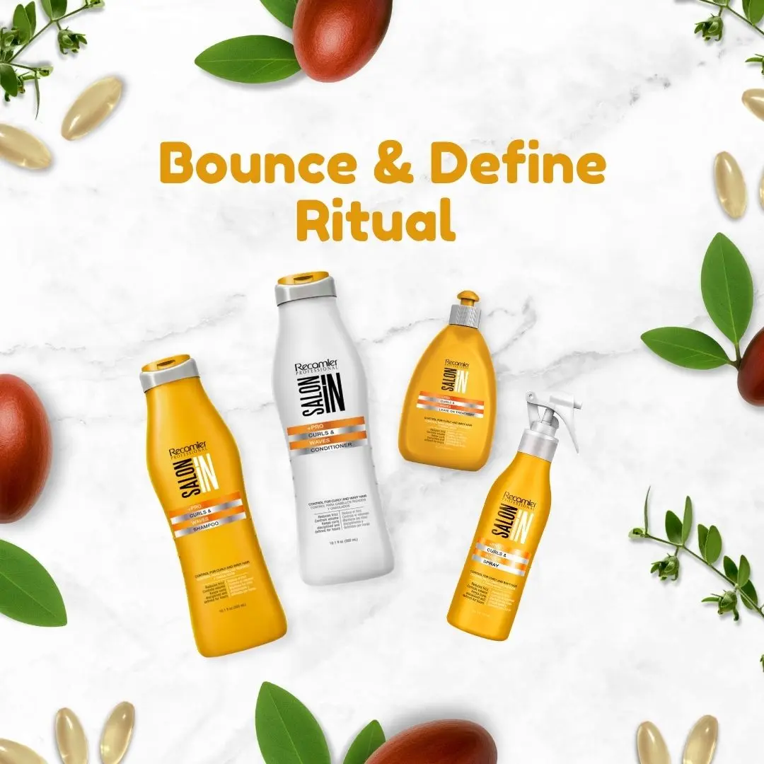 Ritual de rizos y ondas voluminosas y definidas | Kit de 4-Piezas | Tañamo Pequeño (10.1 fl oz)