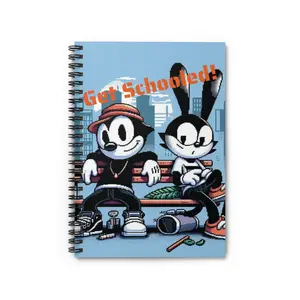 Get Schooled Spiral Notebook - Ruled Line deli a5