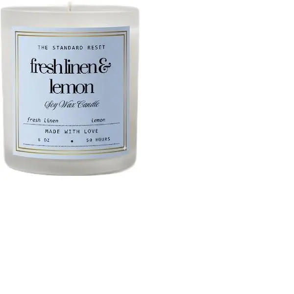 Fresh Linen & Lemon Candle
