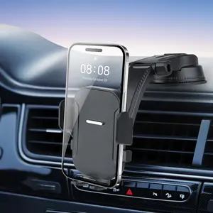 Upgraded Car Phone Holder - Adjustable Arm With Ergonomic Grip, Strong Suction Cup And Elliptical Design, Compatible With IPhone, Samsung, Android Smartphones, General Motors, Fashion Accessories, Texture Anti Slip Pad