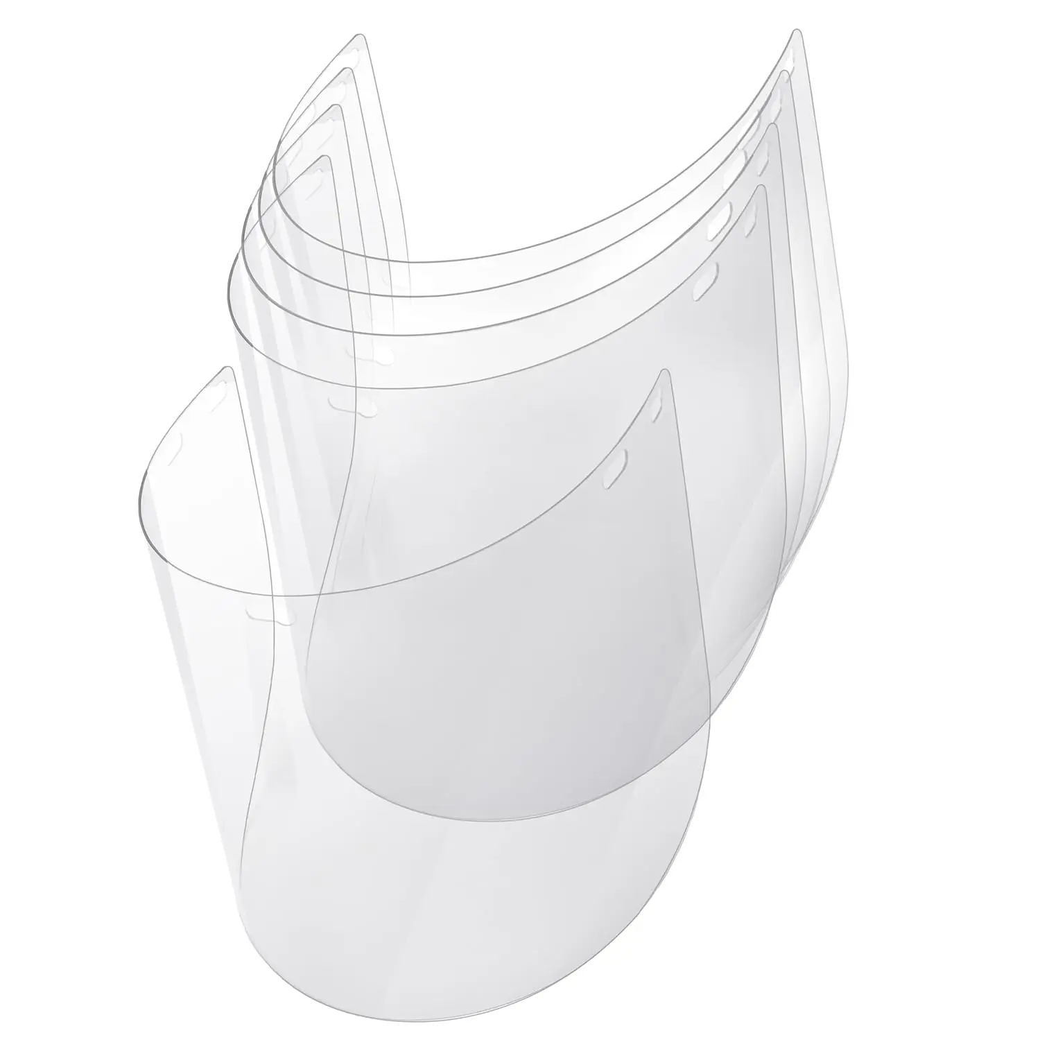 Replacement Face Shields – Clear Polycarbonate Visor, Face Shield Replacements for Safety Headgear with Face Shield (PACK of 5)