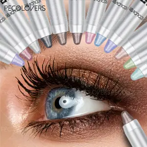 1PC Shimmer Eyeshadow Pencil - Long-Lasting, Waterproof, Easy-to-Apply Single Color Glitter Highlighter & Eyeliner - Creamy Texture, Smudge-Proof for Perfect Eye Makeup Looks, Eyeliner Pencil