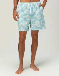 RSQ Mens Seersucker 6.5" Swim Trunks