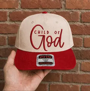 3d Puff Child Of God Embroidered Hat Christian Faith Two Tone Baseball Caps Gif For Jesus Lovers