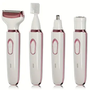 4-In-1 Hair Removal Device, Electric Depilator, Battery-Powered Epilator, Portable Shaver, Bikini Shaver, Trimmer, Abs Material, Model Xinghao Sn-8866