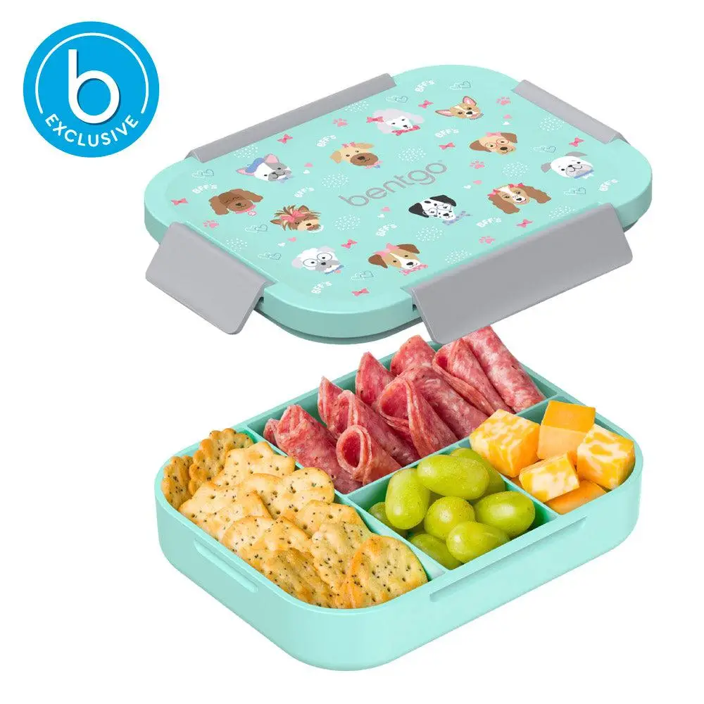 Bentgo Kids Snap & Go Lunch Box - Portable Bento Lunch Box for Kids, Food Storage Container