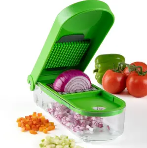 PrepSolutions Onion Chopper and Dicer Fast Easy Chopping Reduces Onion Tears Holds Up to 2 Cups Non Skid Base Dishwasher Safe Includes Cleaning Tool