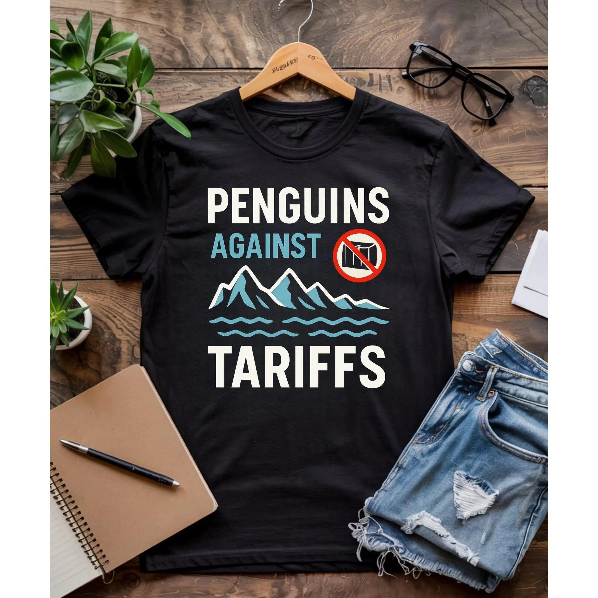 Penguins RESIST Shirt, Heard Island Shirt, Protest, Penguins Against Tariffs Tee, RESIST TShirt,Unisex shirt