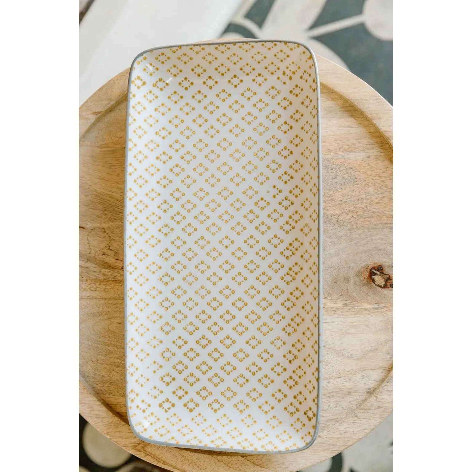Diamond Printed Rectangular Plate
