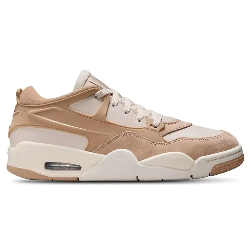 Jordan 4 RM Rattan Light Orewood Brown Women's Sneakers Shoes Low Top Casual Athletic Footwear Lightweight Cushioned Shoes Classic Jordan Style Lace-Up Design Durable Rubber Sole Everyday Comfort Neutral Tones Streetwear Fashion Lifestyle Sneakers