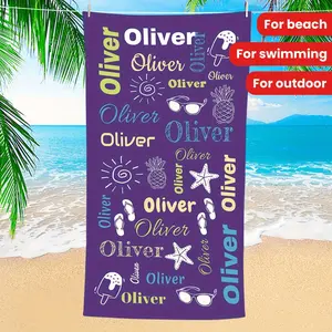 Stylish Personalized Beach Blanket, Super Absorbent & Quick-drying Swimming Towel, Suitable For Beach Swimming Outdoor Camping Travel, Ideal Beach Essentials
