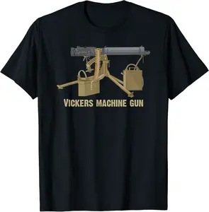 Vickers Machine Gun Diagram T-Shirt - Dilpreetka Shop 30B098HT3PK5