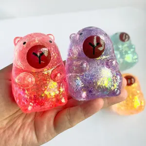 Creative Capybara Squishy Toy: Stress Relief Ball with Gold Powder and Maltose for Fun and Relaxation