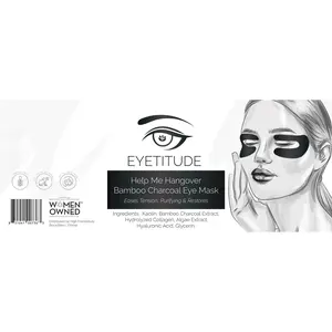 Eyetitude Charcoal Eye Mask - Help Me Hangover Formula, Single Item, Skincare Eye Treatment for Beauty & Personal Care