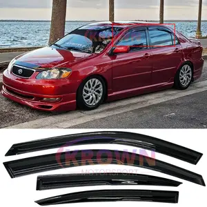 FITS 2003-2008 TOYOTA COROLLA JDM MUGEN STYLE WINDOW VISOR RAIN GUARD DEFLECTOR VENT
