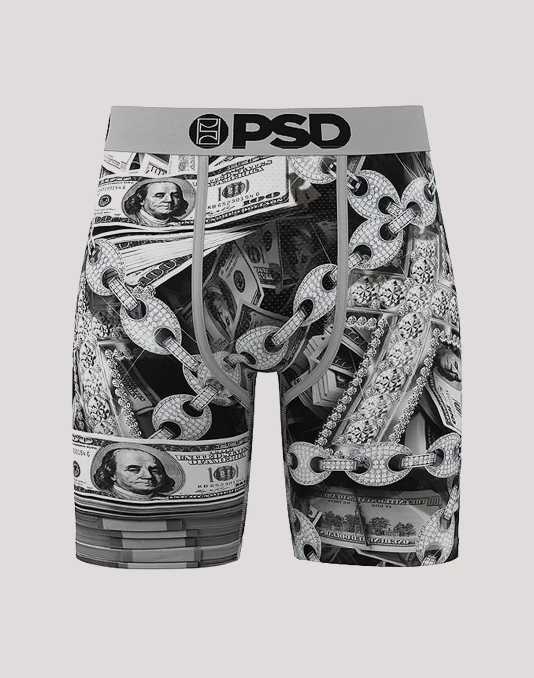 Mens Psd Underwear Blessed Money Boxer Briefs