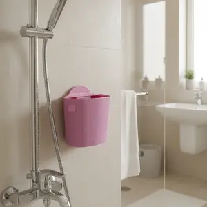 Wall-Mounted Hair Catcher with Strong Adhesive, No-Drill Bathroom Wall Mount, Easy Installation, Long-Lasting Hair Collection, Anti-Clogging Design, Modern Aesthetic, Bathroom Accessories