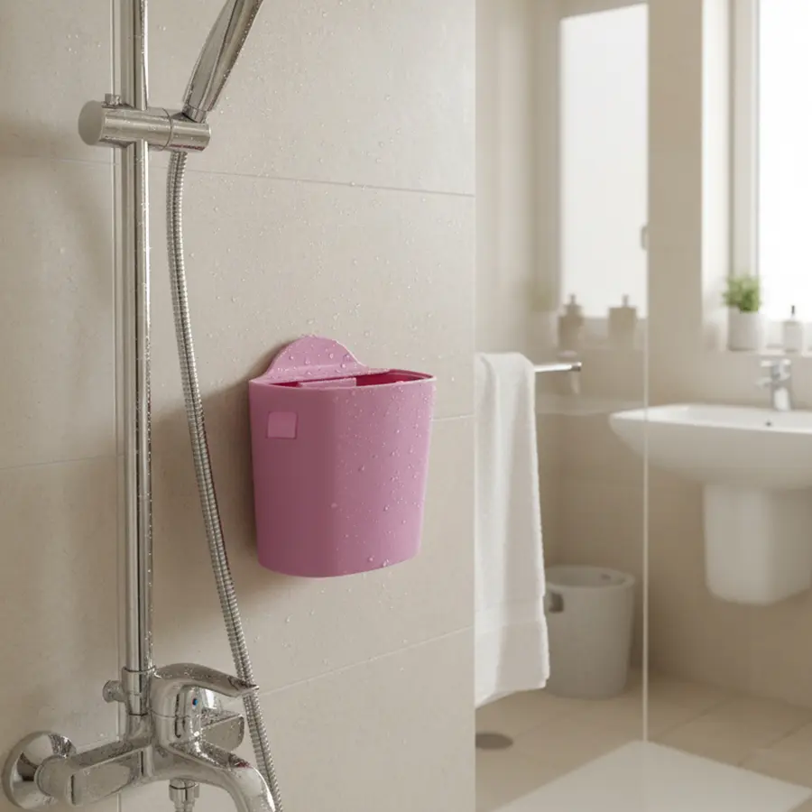 Wall-Mounted Hair Catcher with Strong Adhesive, No-Drill Bathroom Wall Mount, Easy Installation, Long-Lasting Hair Collection, Anti-Clogging Design, Modern Aesthetic, Bathroom Accessories, Bathroom Necessities