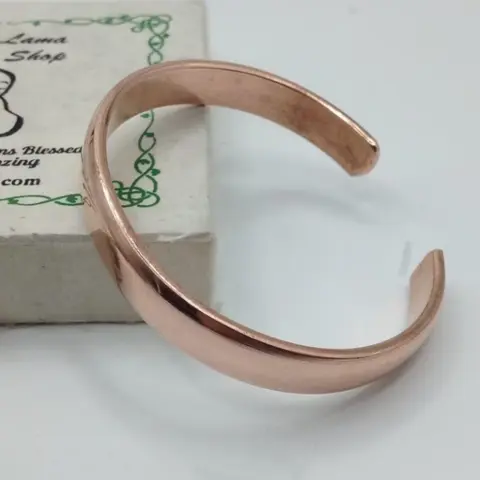 Vintage Red Copper Color Bracelet, Elegant Geometric Design, Handmade Chain, All Seasons Accessory, Smtb191 Model, No Choking Hazard Warning