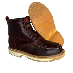 Diego's Boots Men's Work Boot with Double Density Sole Genuine Leather