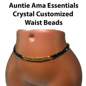 Auntie Ama's Essentials Crystal Customized Waist Beads - Crystal Customized Beads