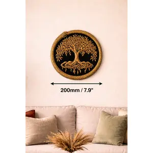 Yggdrasil Ouroboros Wall Mount – 200mm Norse Mythology Wall Decor