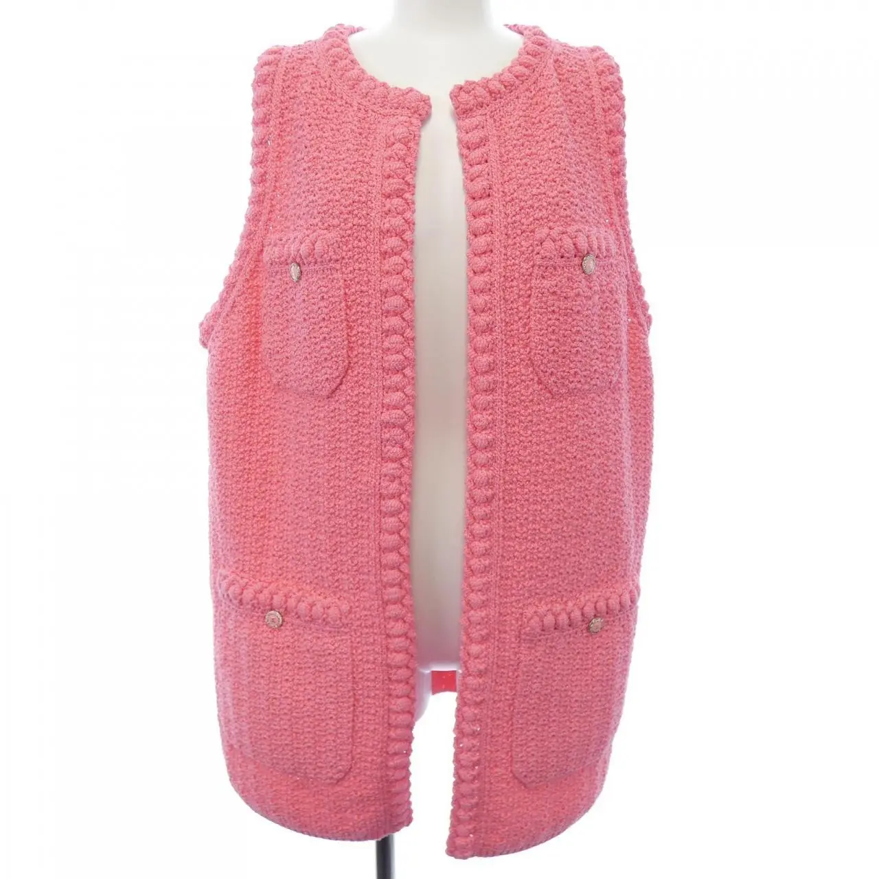 Pre-owned CHANEL Cotton Small Leather Goods Vest
