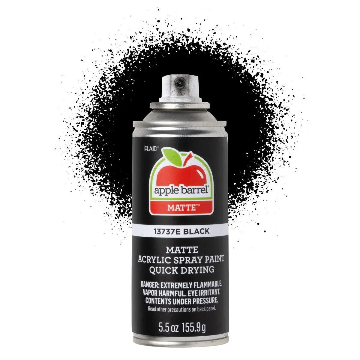 Apple Barrel Matte Acrylic Spray Paint - Black - 13737E