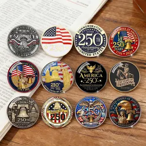 US 250th Anniversary Commemorative Pin | 1776-2026 Patriotic Enamel Badge | Liberty Bell & Flag Collectible, Eagle Badge