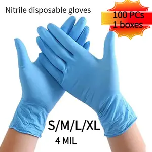 Blue Nitrile Exam Gloves, Blue Disposable Gloves, Food Grade, Latex Free, Powder Free nitrile glove