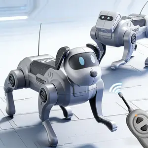 DIY Assemble Mechanical Dog Toy, Realistic Robot Puppy, Remote Control Stunt Walking Climbing Robot, Educational Smart Electric Companion for Kids 3-9 Years