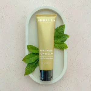 SORELLA Purifying Powerclay - Clarifying Clay Mask with Bentonite & Kaolin for Reducing Redness & Healing Breakouts - 2 oz Jar