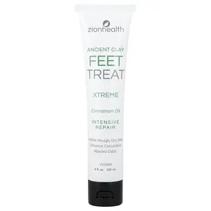 Zion Health Ancient Clay,  FeetTreat Xtreme, Cinnamon Oil, 4 fl oz (120 ml)