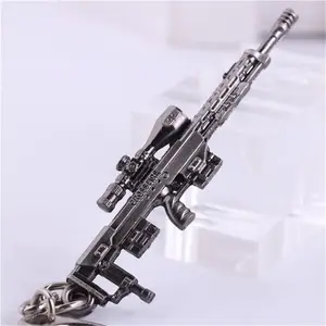 CS GO AK47 Guns Keychain Men Trinket Sniper M4A1 Key Chain Bag Charm Keyring Male Jewelry Souvenirs Gift