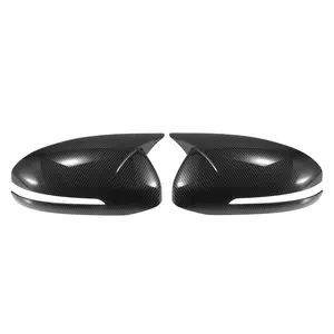 1 Pair Car Rear View Driver Passenger Side Mirror Cover Cap Overlay Pattern for Kia Optima K5 2011-2015 for Models with Turn Signal Light