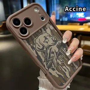 Camouflage Dog Soft Case for iPhone 17 Pro Max 16 Plus 15 14 13 12 11 XR Air E Silicone TPU Scratch-resistant Rugged Durable Phone Cover Gift for Boy