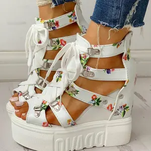 Wedges • Platform High Heels with Laces