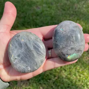 Labradorite Crystal Palm Stone